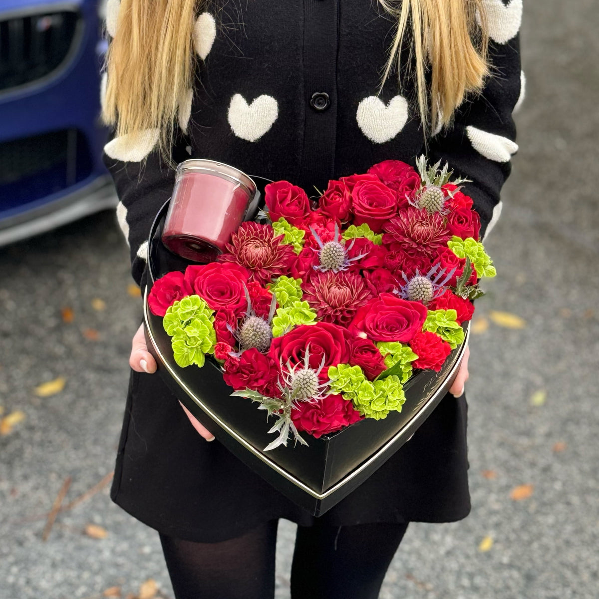 Heart Box with Candle A Heartfelt Gift in Burbank & Los Angeles, CA