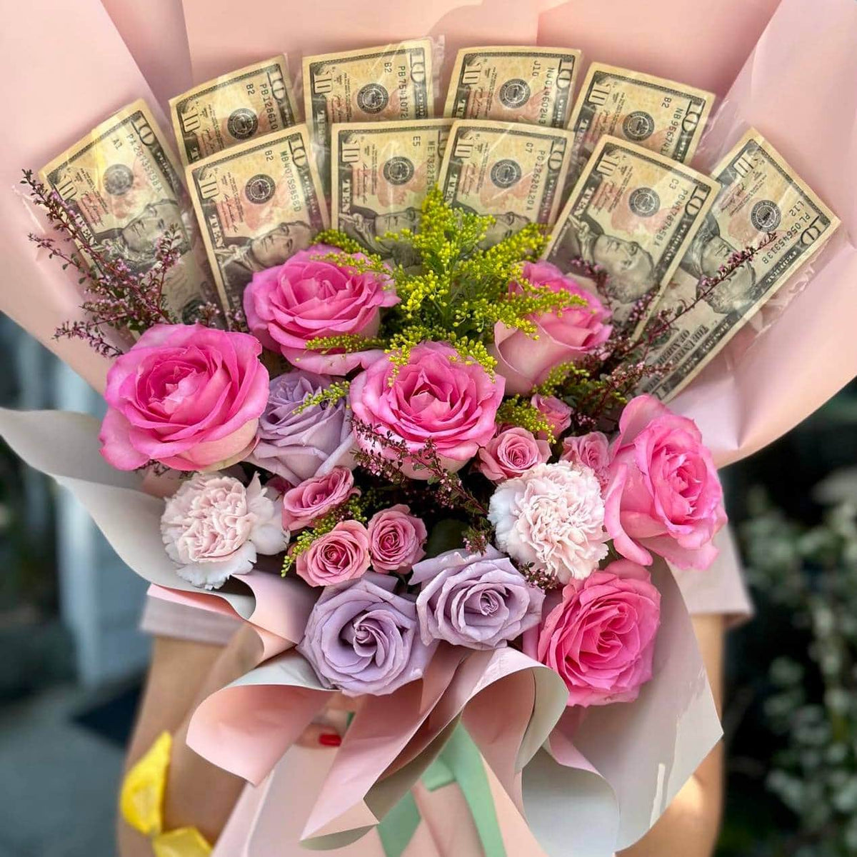 Money flower bouquet
