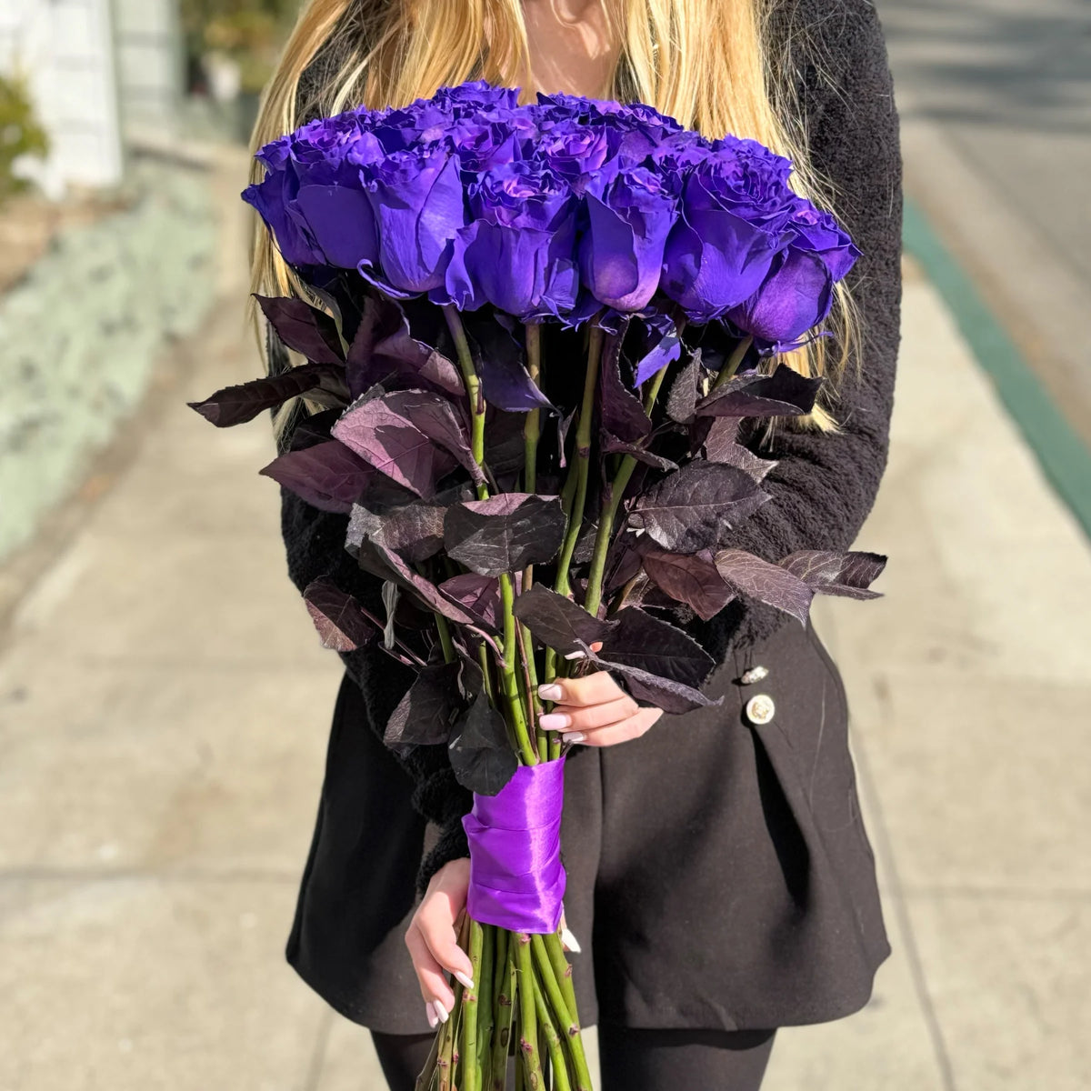 【VIOLA&ROSES】Gradient foodie 19ss Regal Romance: Purple Roses for Valentine's Day in Burbank, Los