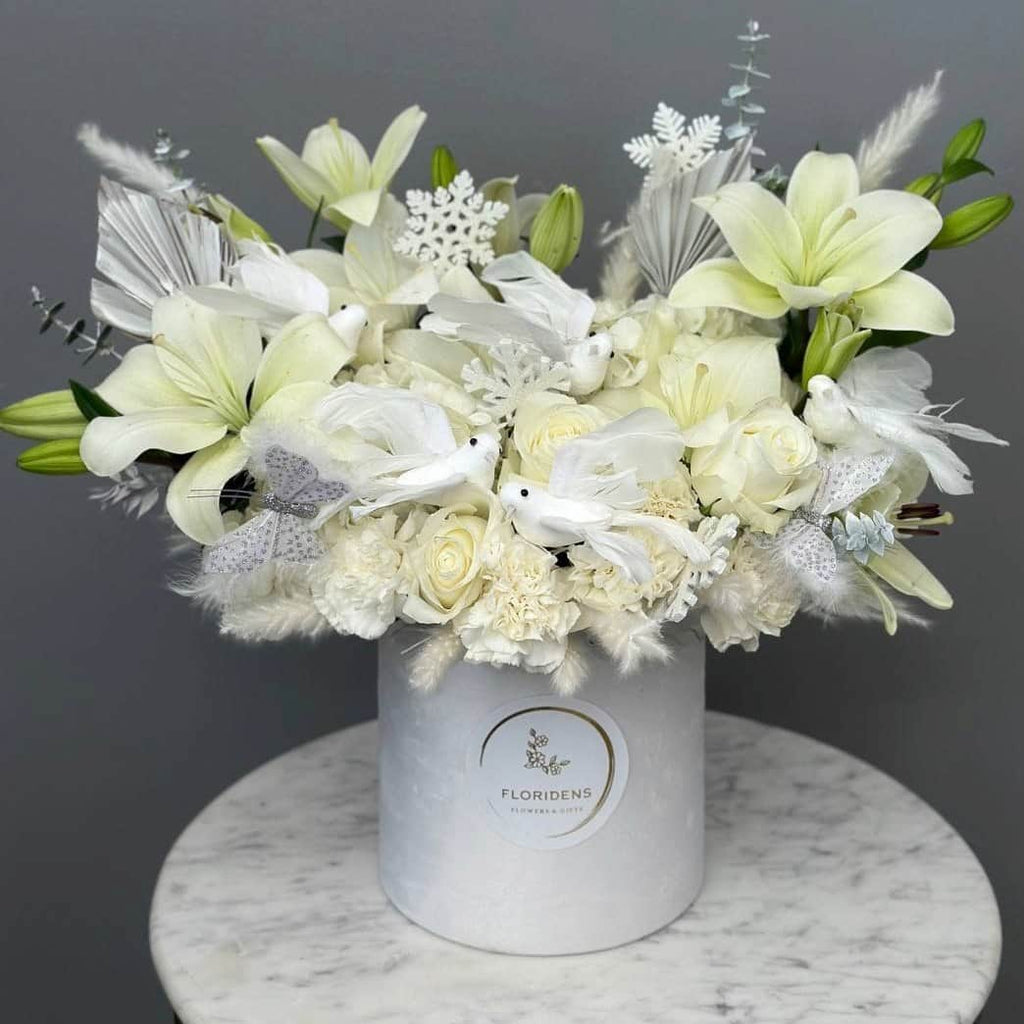 All White Wreath South Yarmouth Flower Delivery: Lily's Florist